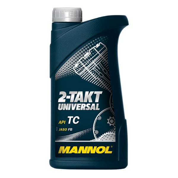 Моторное масло для двухтактных двигателей MANNOL 2 Takt Universal минеральное (1л)